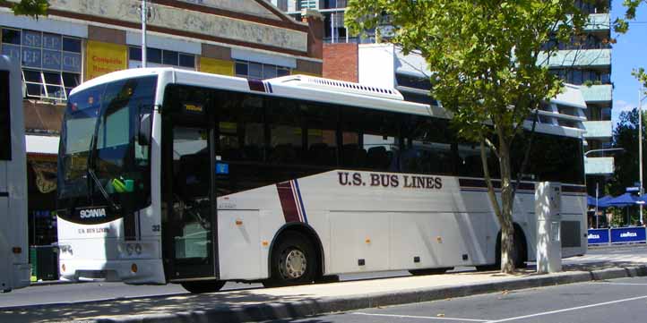 US Bus Lines Scania K94IB Volgren SC222 32